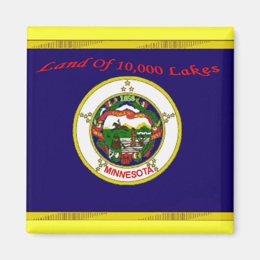 Minnesota Flag Magnet (Vorne)