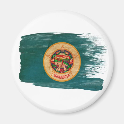Minnesota-Flag-Magnete Magnet (Vorne)