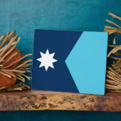 Minnesota Flag Plaque Fotoplatte (Seite)