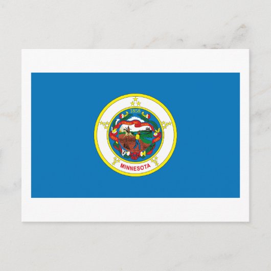 Minnesota Flag Postkarte (Vorderseite)