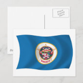 Minnesota Flag Postkarte (Vorne/Hinten)
