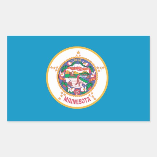 MINNESOTA Flag - Rechteckiger Aufkleber (Vorderseite)
