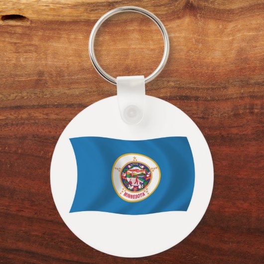 Minnesota Flag Schlüsselanhänger (Vorderseite)