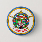 Minnesota-Flagge Button (Vorderseite)