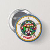 Minnesota-Flagge Button (Vorne & Hinten)