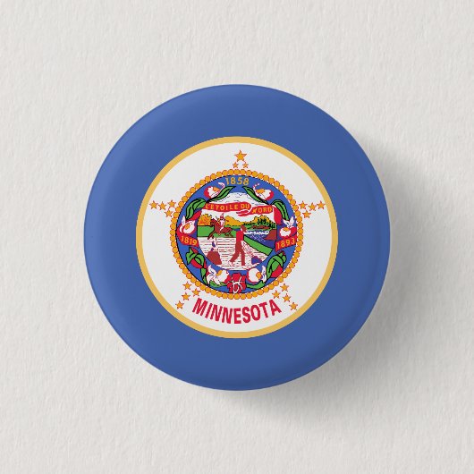 Minnesota-Flagge Button (Vorderseite)