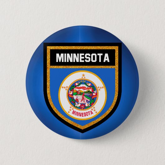 Minnesota-Flagge Button (Vorderseite)