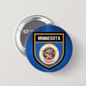 Minnesota-Flagge Button (Vorne & Hinten)