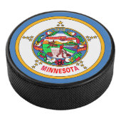 Minnesota-Flagge Eishockey Puck (3/4)