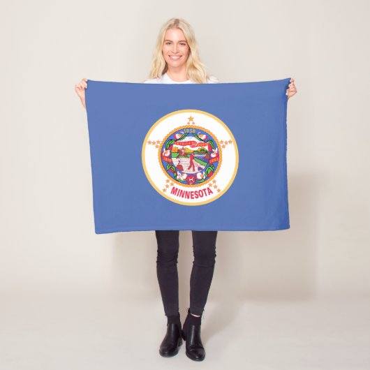 Minnesota-Flagge Fleecedecke (Beispiel)