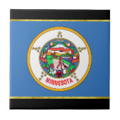 Minnesota-Flagge Fliese (Vorderseite)