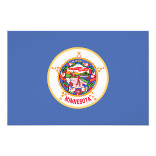 Minnesota-Flagge Fotodruck