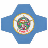 Minnesota-Flagge Fußball (Flach)