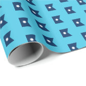 Minnesota-Flagge Geschenkpapier (Rolleneckpunkt)