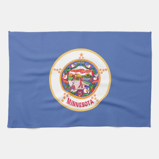 Minnesota-Flagge Geschirrtuch (Horizontal)