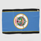 Minnesota-Flagge Golfhandtuch (Horizontal)