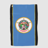 Minnesota-Flagge Golfhandtuch (Vorderseite)