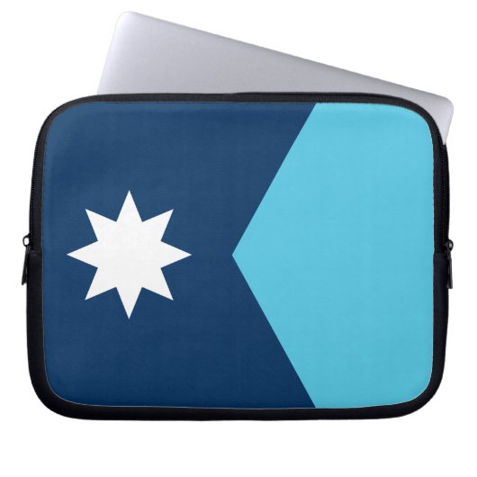 Minnesota-Flagge Laptop-Hülle Laptopschutzhülle (Vorderseite)