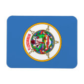 Minnesota-Flagge Magnet (Horizontal)