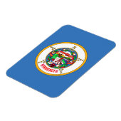 Minnesota-Flagge Magnet (Linke Seite)
