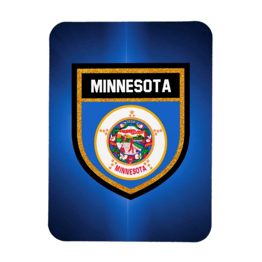 Minnesota-Flagge Magnet (Vertikal)
