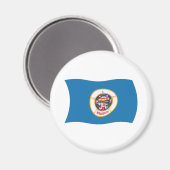 Minnesota-Flagge-Magnet Magnet (Vorderseite/Rückseite)