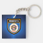 Minnesota-Flagge Schlüsselanhänger (Rückseite)