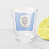 Minnesota-Flagge Schnapsglas (Rückseite)