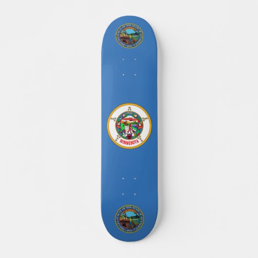Minnesota-Flagge Skateboard (Vorne)