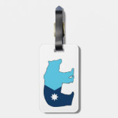 Minnesota-Flaggenbär Gepäckanhänger (Rückseite vertikal)