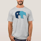 Minnesota-Flaggenbär T-Shirt (Vorderseite)