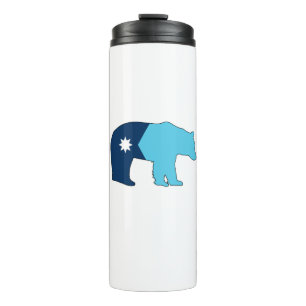 Minnesota-Flaggenbär Thermosbecher