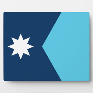 Minnesota-Flaggenplakette Fotoplatte