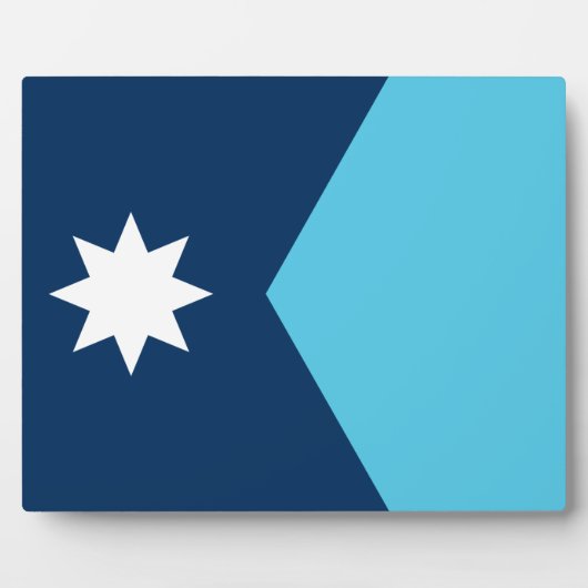Minnesota-Flaggenplakette Fotoplatte (Vorderseite)