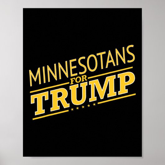 Minnesota For Trump - Second President Election  Poster (Vorne)