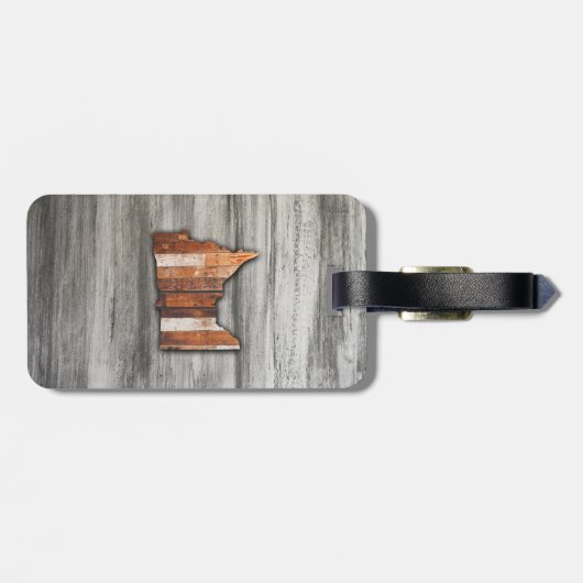 Minnesota-Form Gepäckanhänger (Rückseite horizontal)