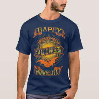 Minnesota Frohes Halloween im Vintage-Stil 2 T-Shirt