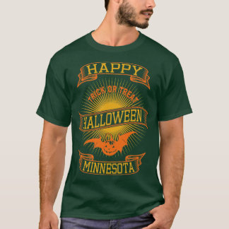 Minnesota Frohes Halloween im Vintage-Stil T-Shirt
