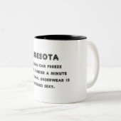 Minnesota-Frost Zweifarbige Tasse (VorderseiteRechts)