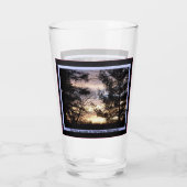 Minnesota Frühlings-Sonnenuntergangs-Glasbecher Glas (Rückseite)