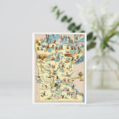 Minnesota Funny Vintage Karte (Stehend Vorderseite)