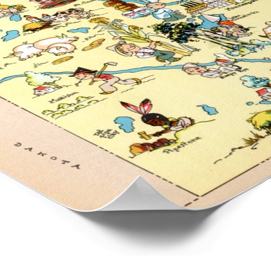 Minnesota Funny Vintage Karte Poster (Ecke)