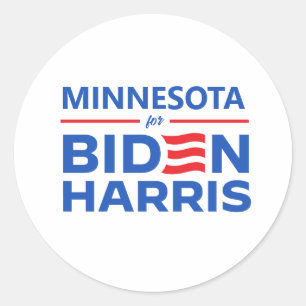 Minnesota für Biden Harris Runder Aufkleber