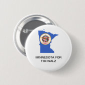 MINNESOTA FÜR DIE SCHALTFLÄCHE VON TIM WALZ GOVERN BUTTON (Vorne & Hinten)