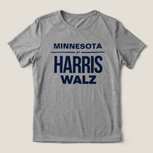 Minnesota für Harris Walz Tri-Blend Shirt