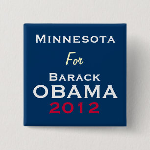 MINNESOTA für Kampagnen-Knopf OBAMA 2012 Button