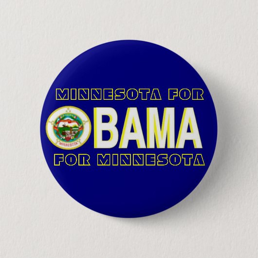MINNESOTA FÜR OBAMA-Knopf Button (Vorderseite)