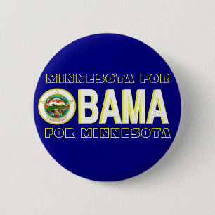 MINNESOTA FÜR OBAMA-Knopf Button