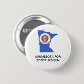 MINNESOTA FÜR SCOTT JENSEN GOVERNOR BUTTON (Vorne & Hinten)