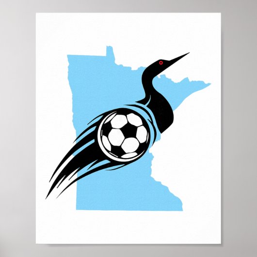 Minnesota Fußball Loon Poster (Vorne)